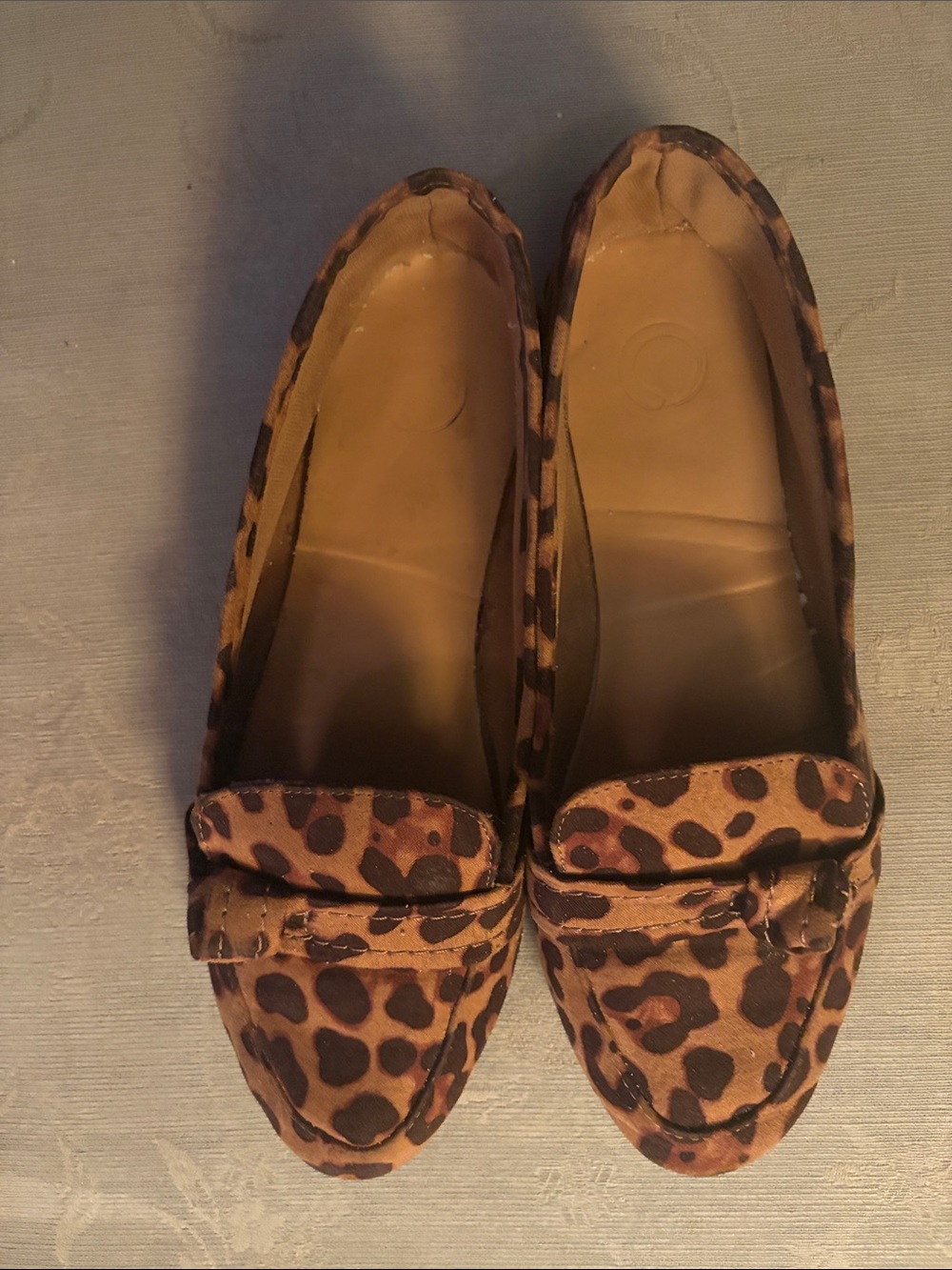Leopard print loafers size 8 1/2